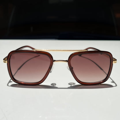 VINTAGE GLASSES: BROWN AVIATOR